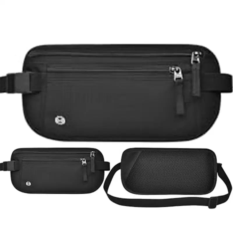 Shield My EMF™ SecureStride RFID Money Belt – Waterproof Hidden Travel Waist Pack