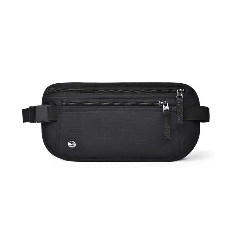 Shield My EMF™ SecureStride RFID Money Belt – Waterproof Hidden Travel Waist Pack