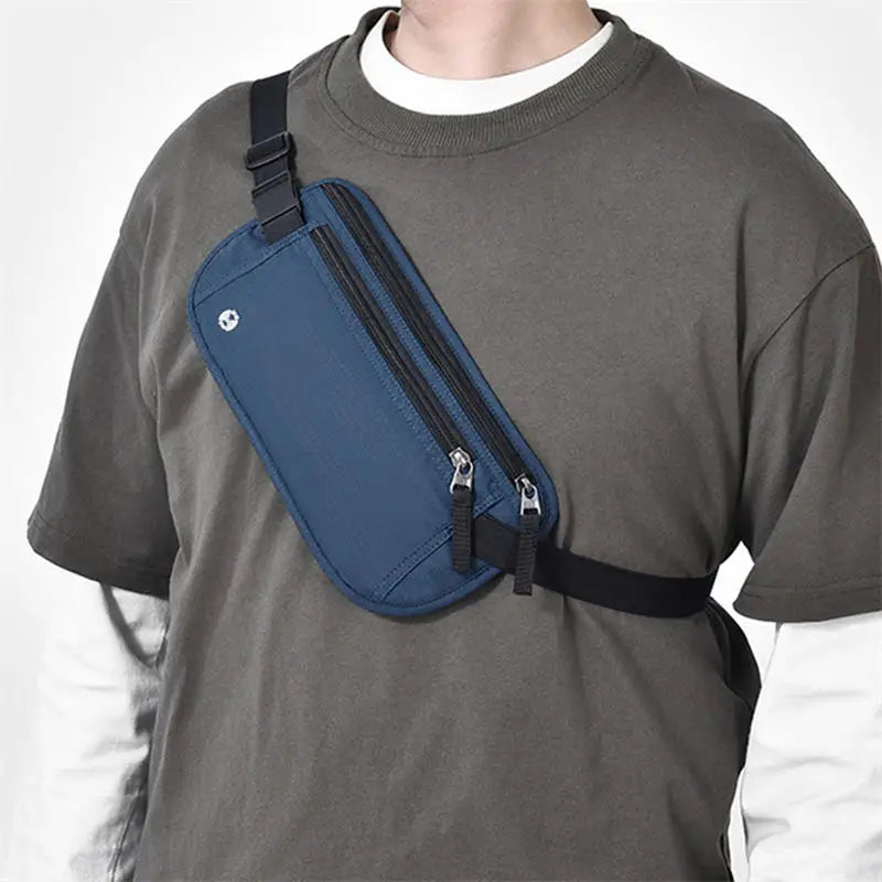 Shield My EMF™ SecureStride RFID Money Belt – Waterproof Hidden Travel Waist Pack