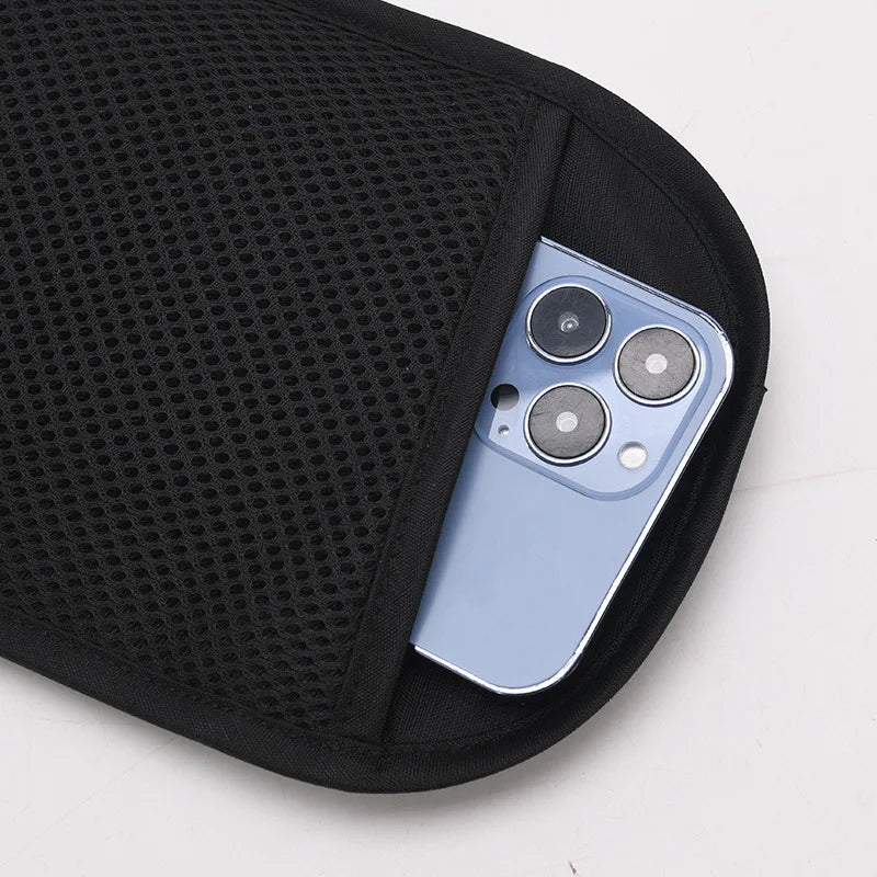 Shield My EMF™ RFID-Blocking Travel Money Belt | Waterproof Waist Pack (Fits Phone + Passport)