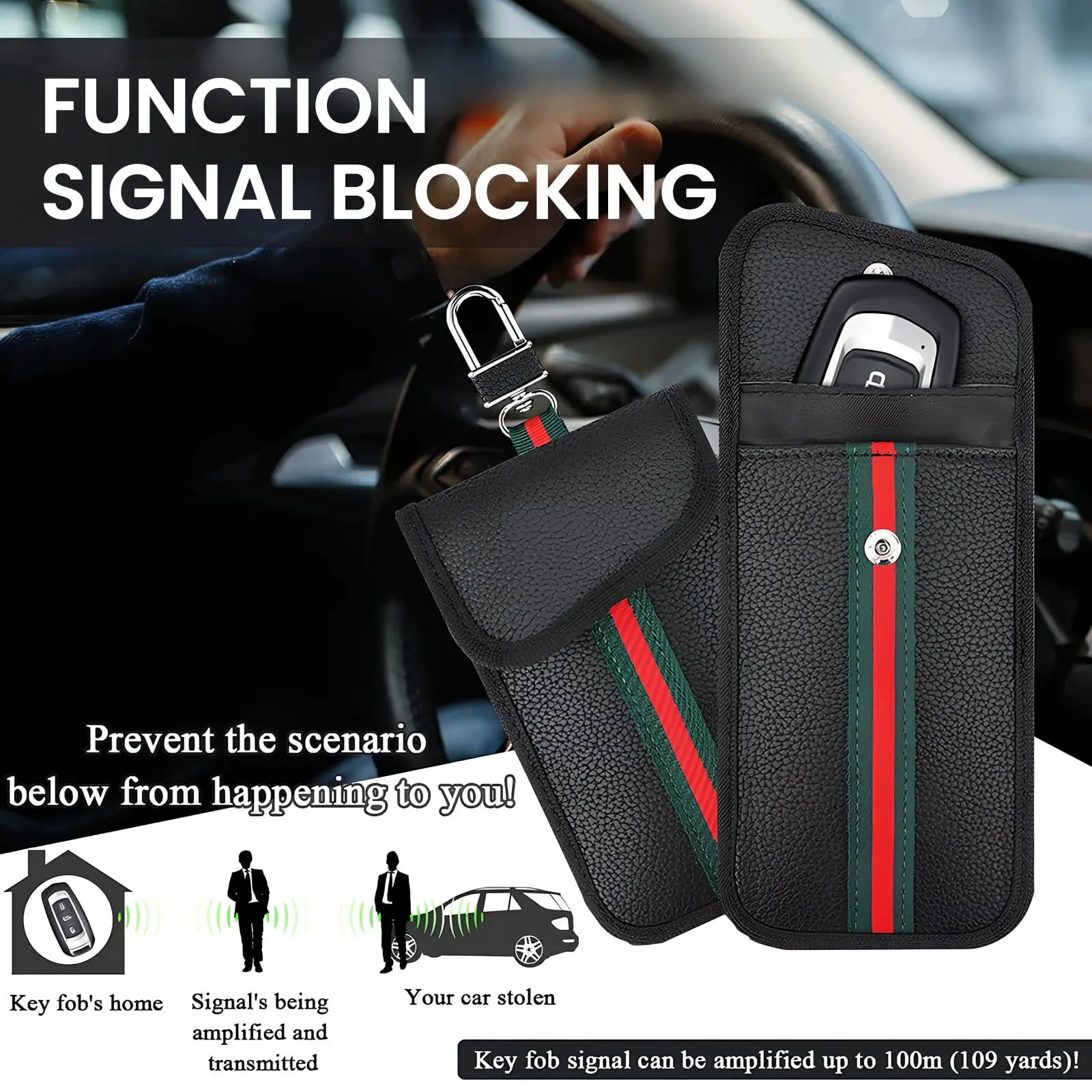 Shield My EMF™ Faraday Key Fob Pouch (2-Pack) – RFID Signal-Blocking Anti-Relay Protection