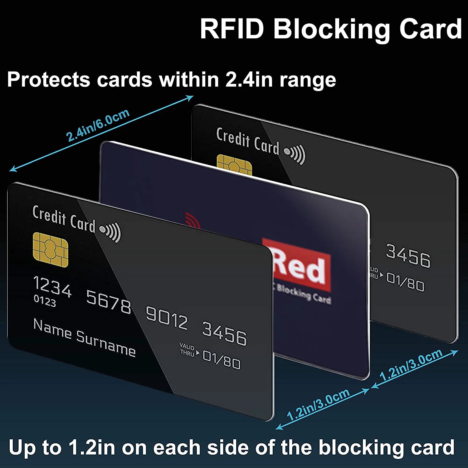 Shield My EMF™ RFID/NFC Blocking Card | Wallet Signal Jammer