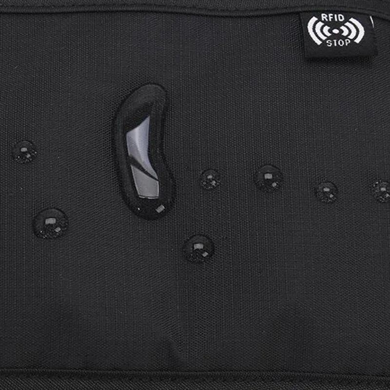 Shield My EMF™ RFID-Blocking Travel Money Belt | Waterproof Waist Pack (Fits Phone + Passport)
